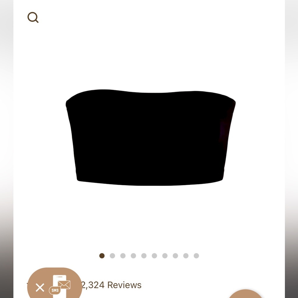 SKIMS FITS EVERYBODY BANDEAU BRA size 3X